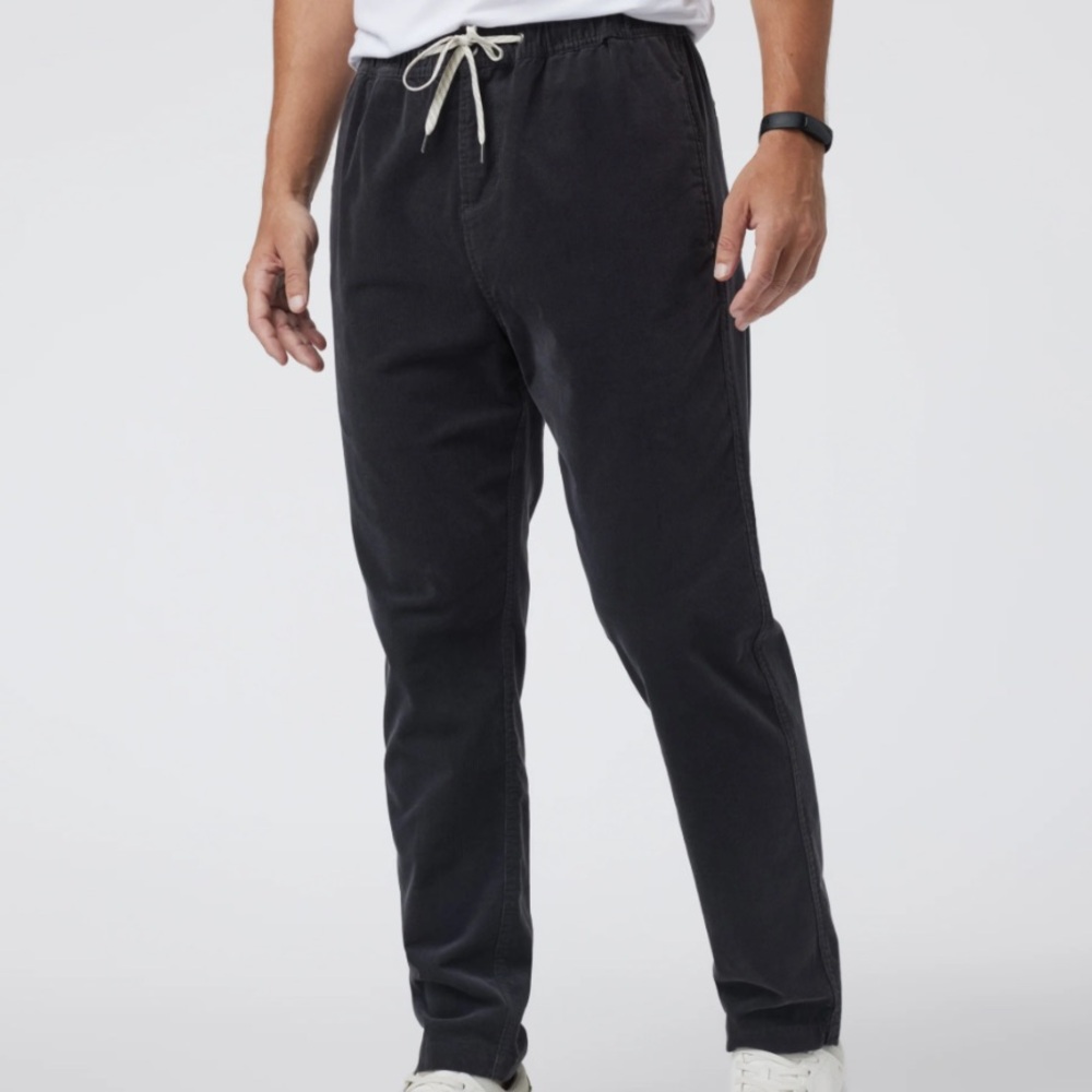 Vuori New Charcoal Gray Optimist Drawstring Corduroy Pants Size XXL